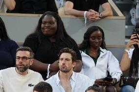 2025 French Open - Celebrities In Stand Night 5 NB
