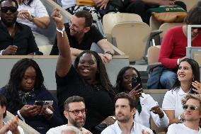2025 French Open - Celebrities In Stand Night 5 NB