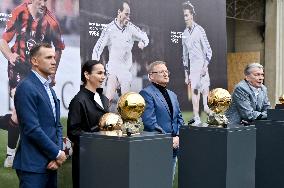 Three Ballons dOr won by Ukrainian footballers delivered to Lviv