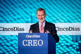 King Felipe At CREO Forum Conference - Madrid