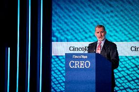 King Felipe At CREO Forum Conference - Madrid
