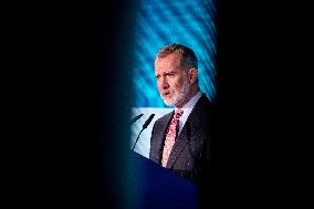 King Felipe At CREO Forum Conference - Madrid