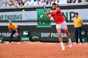 French Open - Novak Djokovic Defeats Corentin Moutet