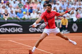 French Open - Novak Djokovic Defeats Corentin Moutet