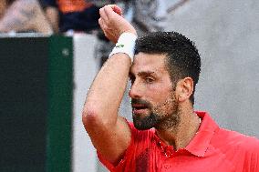 French Open - Novak Djokovic Defeats Corentin Moutet