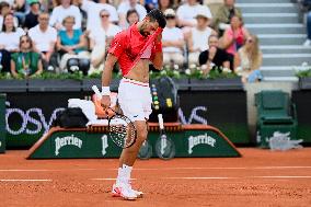 French Open - Novak Djokovic Defeats Corentin Moutet