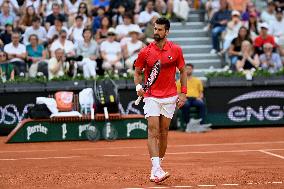French Open - Novak Djokovic Defeats Corentin Moutet