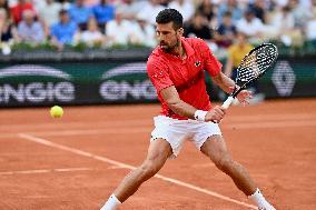French Open - Novak Djokovic Defeats Corentin Moutet