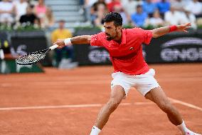 French Open - Novak Djokovic Defeats Corentin Moutet