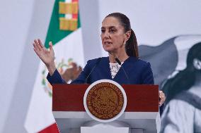 President Claudia Sheinbaum Holds Briefing - Mexico City