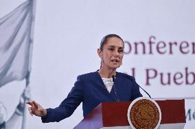 President Claudia Sheinbaum Holds Briefing - Mexico City