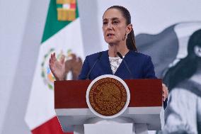 President Claudia Sheinbaum Holds Briefing - Mexico City