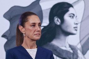 President Claudia Sheinbaum Holds Briefing - Mexico City