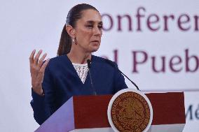 President Claudia Sheinbaum Holds Briefing - Mexico City