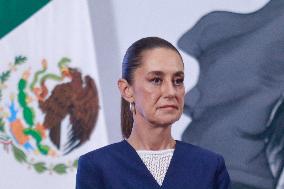 President Claudia Sheinbaum Holds Briefing - Mexico City