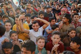 Syrians Celebrate 10 Years Since Ariha Liberation