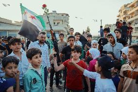 Syrians Celebrate 10 Years Since Ariha Liberation