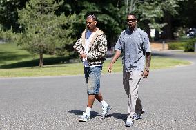 France Players arrives for Training - Clairefontaine-en-Yvelines