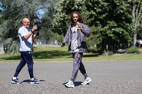 France Players arrives for Training - Clairefontaine-en-Yvelines
