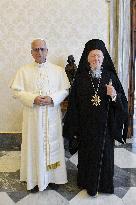 Pope Leo XIV Meets Patriarch Bartholomew I - Vatican