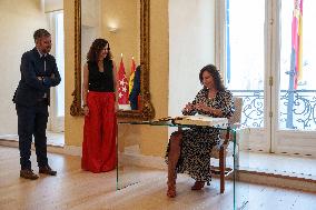 Ayuso Receives The French Ambassador To Spain - Madrid