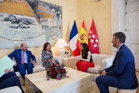 Ayuso Receives The French Ambassador To Spain - Madrid