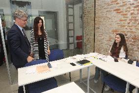 French Ambassador Gael Veyssiere visits language center in Dnipro