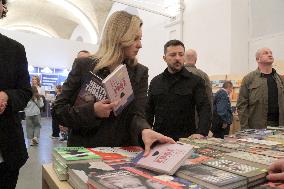 Ukraines President and First Lady visit Book Arsenal Festival in Kyiv