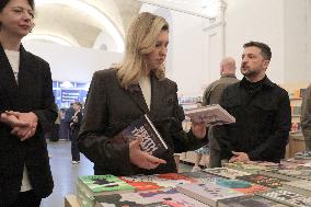 Ukraines President and First Lady visit Book Arsenal Festival in Kyiv