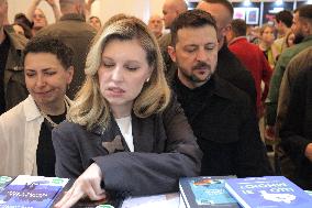 Ukraines President and First Lady visit Book Arsenal Festival in Kyiv