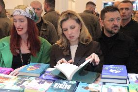 Ukraines President and First Lady visit Book Arsenal Festival in Kyiv