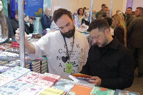 Ukraines President and First Lady visit Book Arsenal Festival in Kyiv