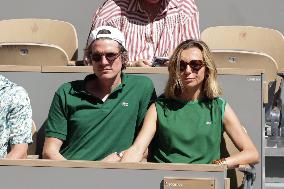 2025 French Open - Celebrities In Stands Day 6 NB