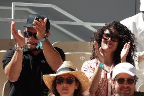 2025 French Open - Celebrities In Stands Day 6 NB