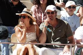 2025 French Open - Celebrities In Stands Day 6 NB