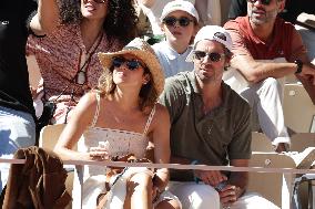 2025 French Open - Celebrities In Stands Day 6 NB