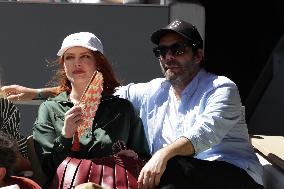 2025 French Open - Celebrities In Stands Day 6 NB