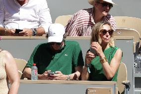 2025 French Open - Celebrities In Stands Day 6 NB