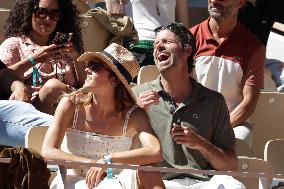 2025 French Open - Celebrities In Stands Day 6 NB