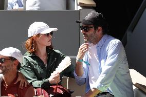 2025 French Open - Celebrities In Stands Day 6 NB