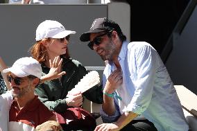 2025 French Open - Celebrities In Stands Day 6 NB