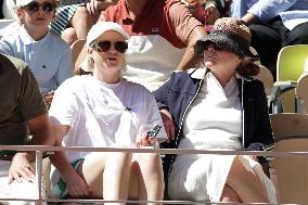 2025 French Open - Celebrities In Stands Day 6 NB