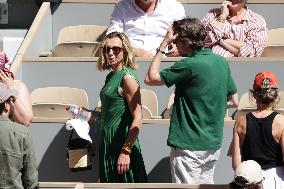 2025 French Open - Celebrities In Stands Day 6 NB