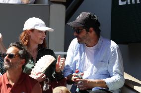 2025 French Open - Celebrities In Stands Day 6 NB