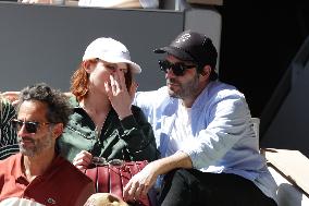 2025 French Open - Celebrities In Stands Day 6 NB