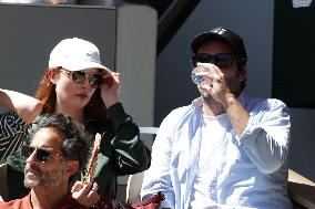 2025 French Open - Celebrities In Stands Day 6 NB