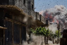 Israeli Strikes Target Al-Adham Family Home - Gaza