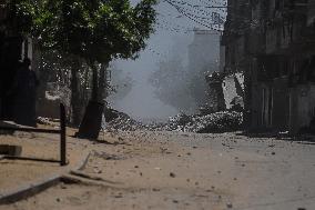 Israeli Strikes Target Al-Adham Family Home - Gaza