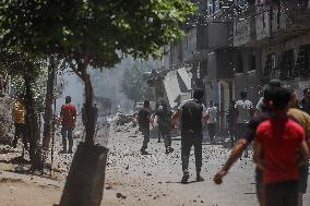 Israeli Strikes Target Al-Adham Family Home - Gaza