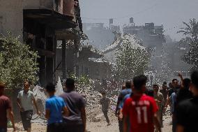 Israeli Strikes Target Al-Adham Family Home - Gaza